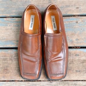 STEVE MADDEN Leather Loafers - Brown